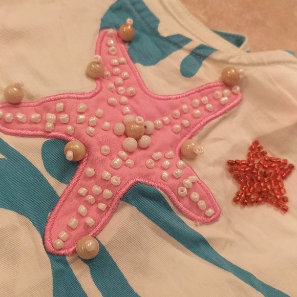 RARE Michael Simon beach theme sleeveless shirt - Picture 3 of 6